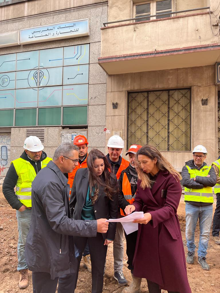 Visite de chantier de la ligne 3 du Tramway