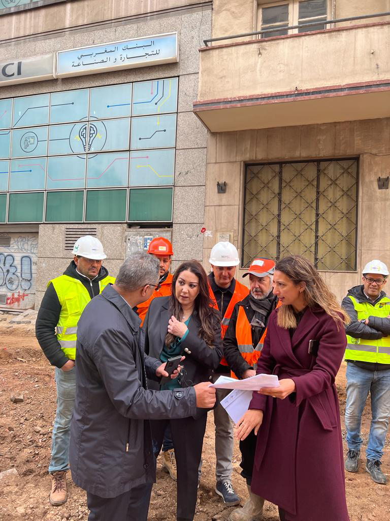 Visite de chantier de la ligne 3 du Tramway